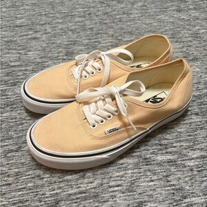Vans Ladies Size 8 Peach Coloured Lace Up Sneakers